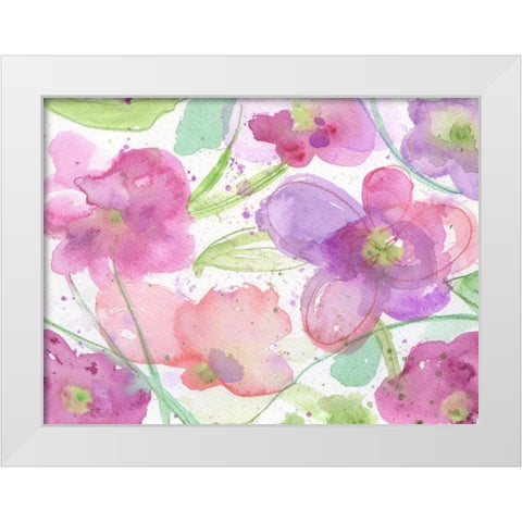 Beautiful Bunch White Modern Wood Framed Art Print by Haynes, Smith