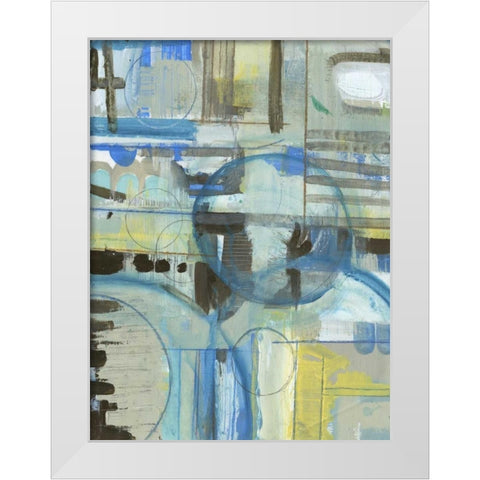 Angular Science Fiction White Modern Wood Framed Art Print by Haynes, Smith