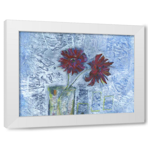 Winter Bloom White Modern Wood Framed Art Print by Haynes, Smith