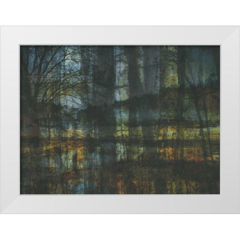 Natural Reflection White Modern Wood Framed Art Print by Haynes, Smith