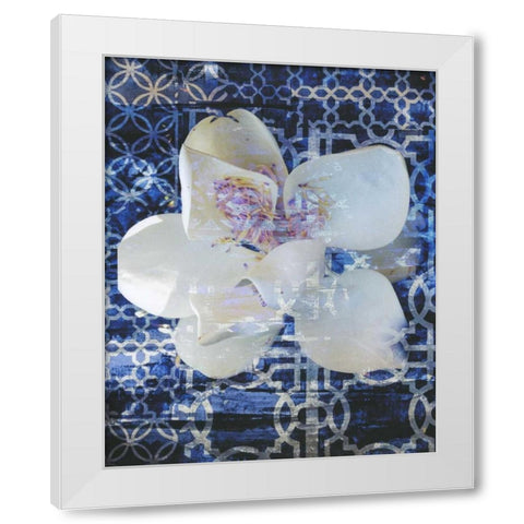 Structured Sea 3 White Modern Wood Framed Art Print by Haynes, Smith