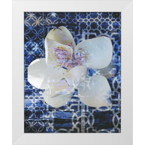 Structured Sea 3 White Modern Wood Framed Art Print by Haynes, Smith