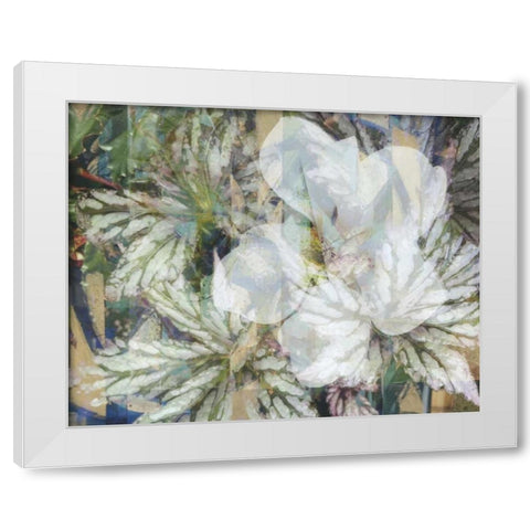 Distorted Jungle 1 White Modern Wood Framed Art Print by Haynes, Smith