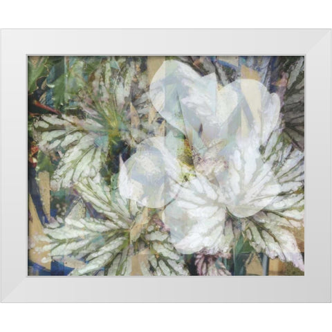Distorted Jungle 1 White Modern Wood Framed Art Print by Haynes, Smith