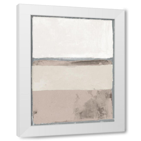 Contemporary Earth Tones White Modern Wood Framed Art Print by Haynes, Smith