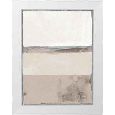 Contemporary Earth Tones White Modern Wood Framed Art Print by Haynes, Smith