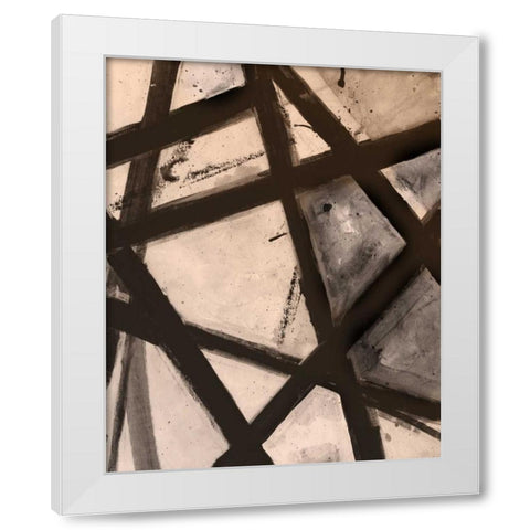 Through The Webbing White Modern Wood Framed Art Print by Haynes, Smith