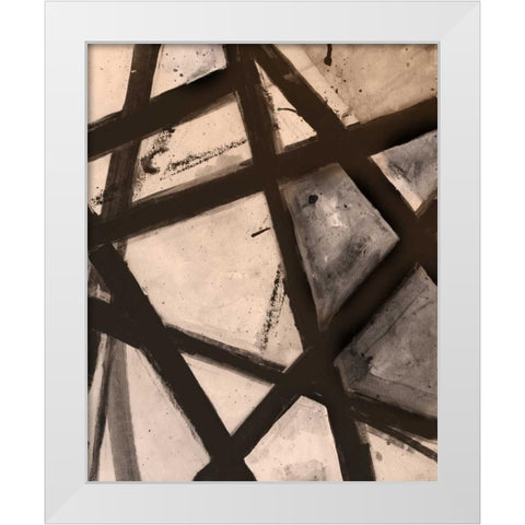 Through The Webbing White Modern Wood Framed Art Print by Haynes, Smith