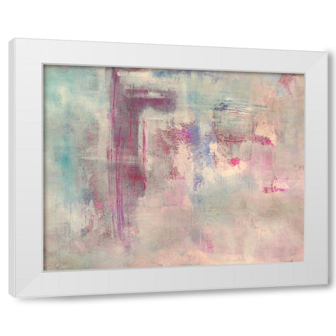 Cotton Candy Clouds White Modern Wood Framed Art Print by Haynes, Smith