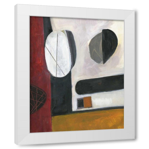 Stereo Beats White Modern Wood Framed Art Print by Haynes, Smith
