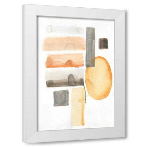 Combing Sunshine White Modern Wood Framed Art Print by Haynes, Smith
