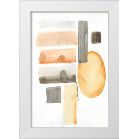 Combing Sunshine White Modern Wood Framed Art Print by Haynes, Smith