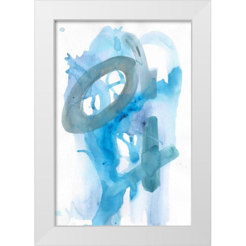 Heavenly Echoes White Modern Wood Framed Art Print by Haynes, Smith