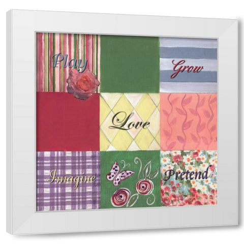 . White Modern Wood Framed Art Print by Haynes, Smith