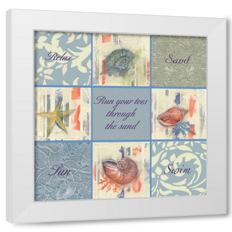 . White Modern Wood Framed Art Print by Haynes, Smith