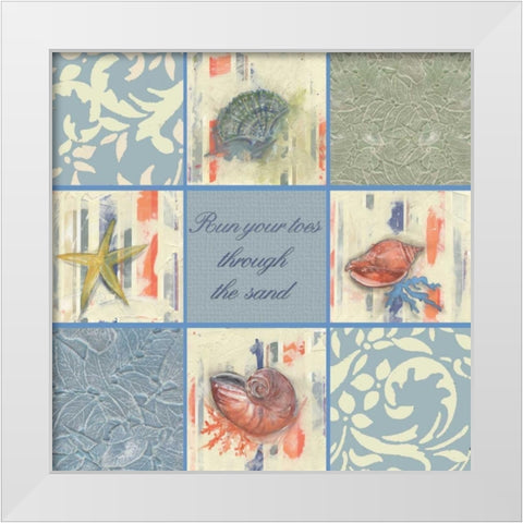 . White Modern Wood Framed Art Print by Haynes, Smith