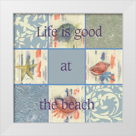 . White Modern Wood Framed Art Print by Haynes, Smith