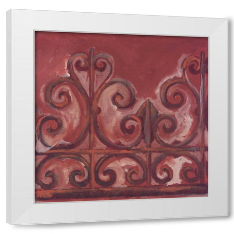 . White Modern Wood Framed Art Print by Haynes, Smith