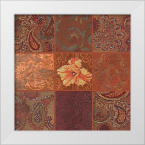 . White Modern Wood Framed Art Print by Haynes, Smith