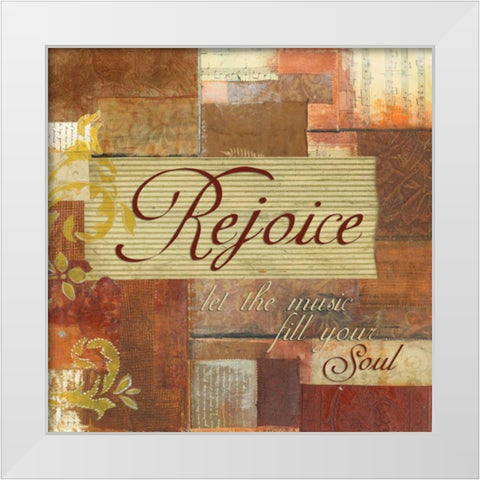 . White Modern Wood Framed Art Print by Haynes, Smith