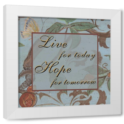 . White Modern Wood Framed Art Print by Haynes, Smith