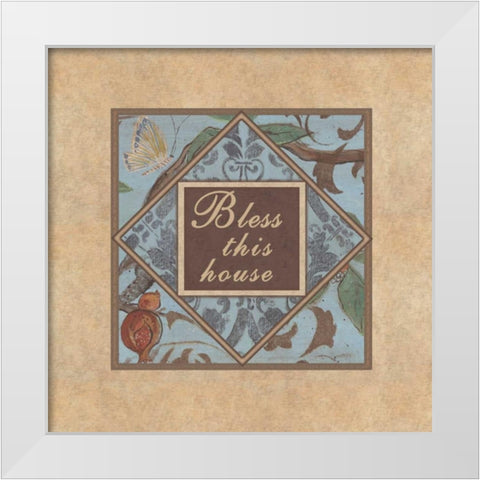 . White Modern Wood Framed Art Print by Haynes, Smith