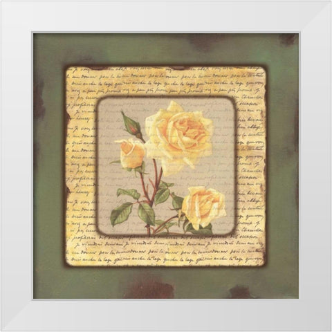 . White Modern Wood Framed Art Print by Haynes, Smith