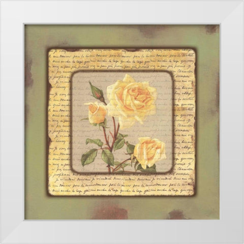 . White Modern Wood Framed Art Print by Haynes, Smith