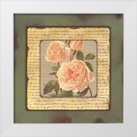 . White Modern Wood Framed Art Print by Haynes, Smith