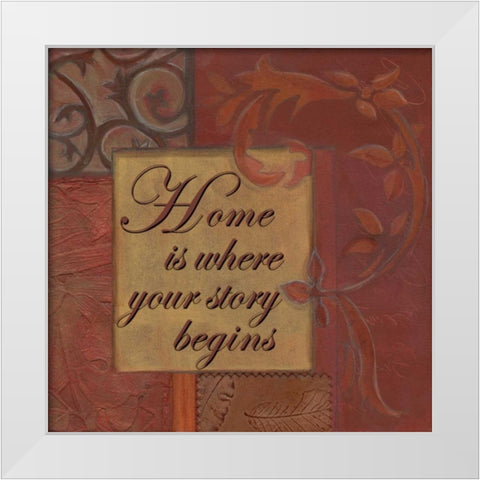 . White Modern Wood Framed Art Print by Haynes, Smith
