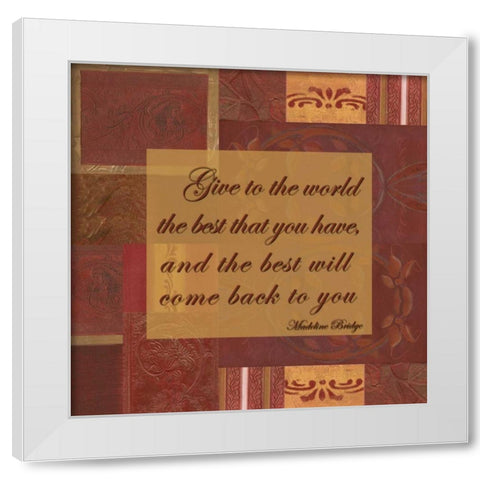 . White Modern Wood Framed Art Print by Haynes, Smith