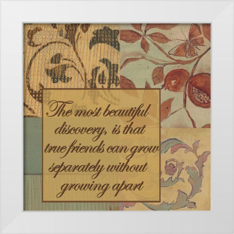. White Modern Wood Framed Art Print by Haynes, Smith