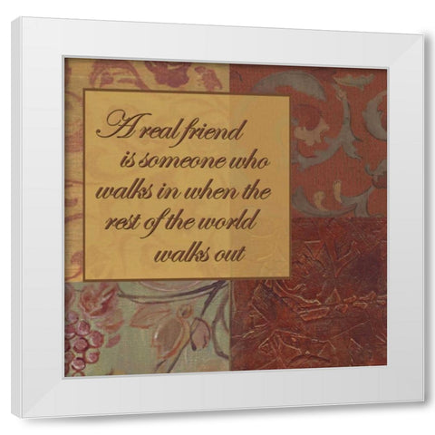 . White Modern Wood Framed Art Print by Haynes, Smith
