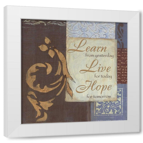 . White Modern Wood Framed Art Print by Haynes, Smith
