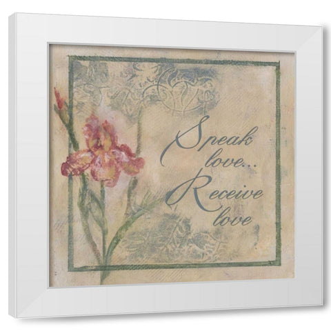 . White Modern Wood Framed Art Print by Haynes, Smith