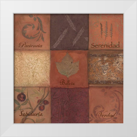 . White Modern Wood Framed Art Print by Haynes, Smith