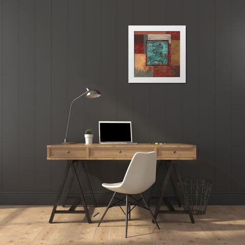 . White Modern Wood Framed Art Print by Haynes, Smith