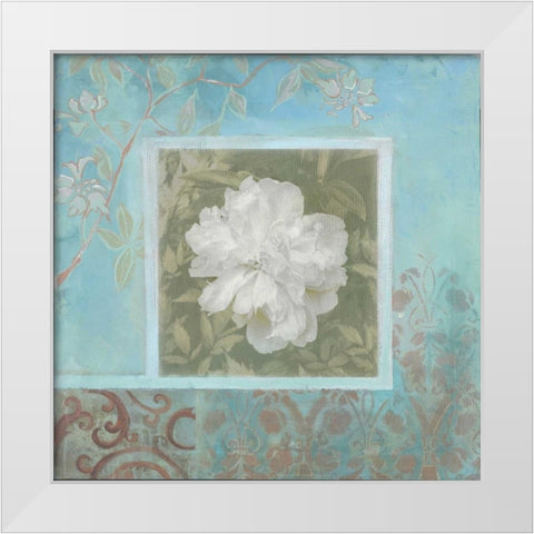 . White Modern Wood Framed Art Print by Haynes, Smith