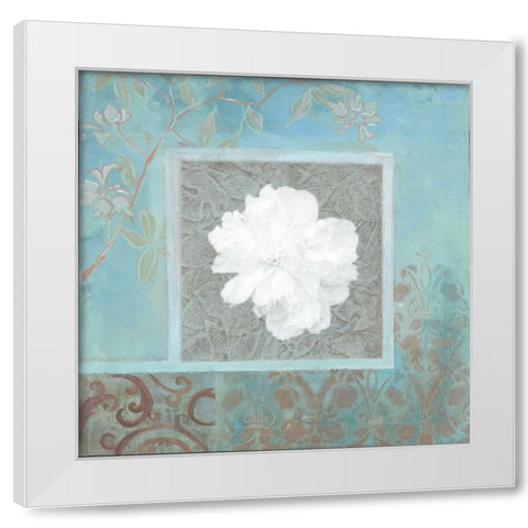 . White Modern Wood Framed Art Print by Haynes, Smith