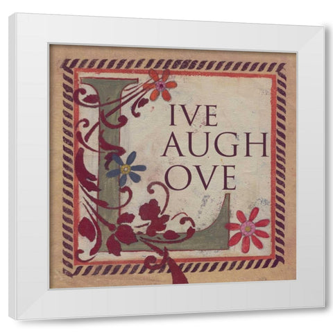 . White Modern Wood Framed Art Print by Haynes, Smith