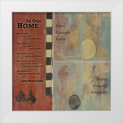 . White Modern Wood Framed Art Print by Haynes, Smith