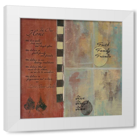 . White Modern Wood Framed Art Print by Haynes, Smith