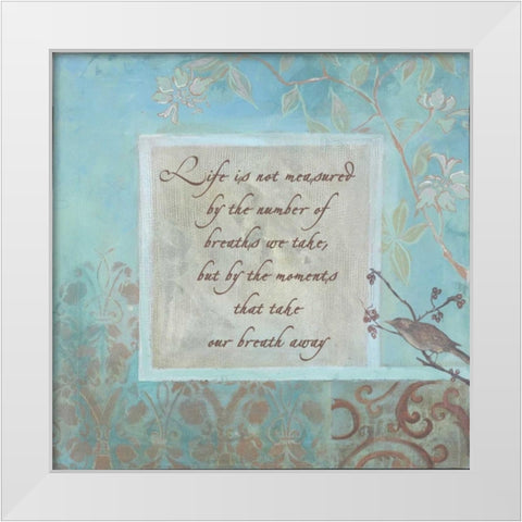 . White Modern Wood Framed Art Print by Haynes, Smith