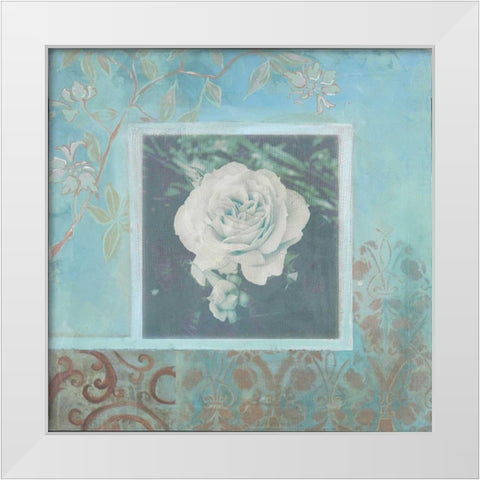 . White Modern Wood Framed Art Print by Haynes, Smith