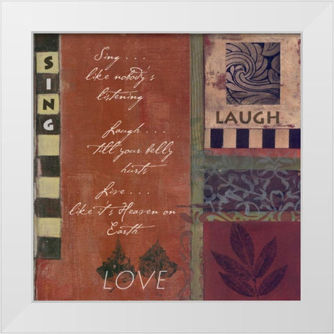 . White Modern Wood Framed Art Print by Haynes, Smith