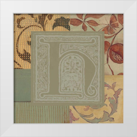 . White Modern Wood Framed Art Print by Haynes, Smith