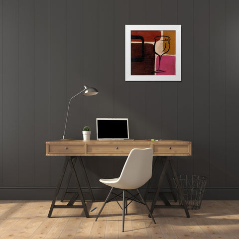 . White Modern Wood Framed Art Print by Haynes, Smith