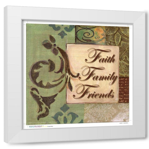 . White Modern Wood Framed Art Print by Haynes, Smith