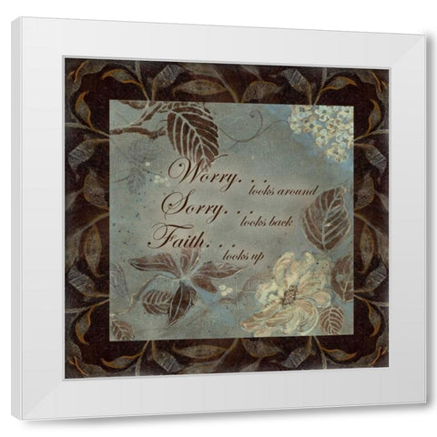 . White Modern Wood Framed Art Print by Haynes, Smith