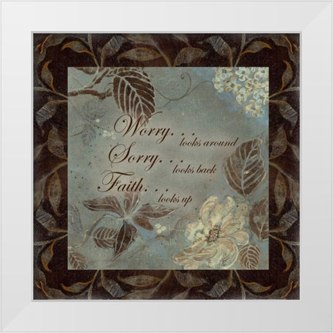 . White Modern Wood Framed Art Print by Haynes, Smith